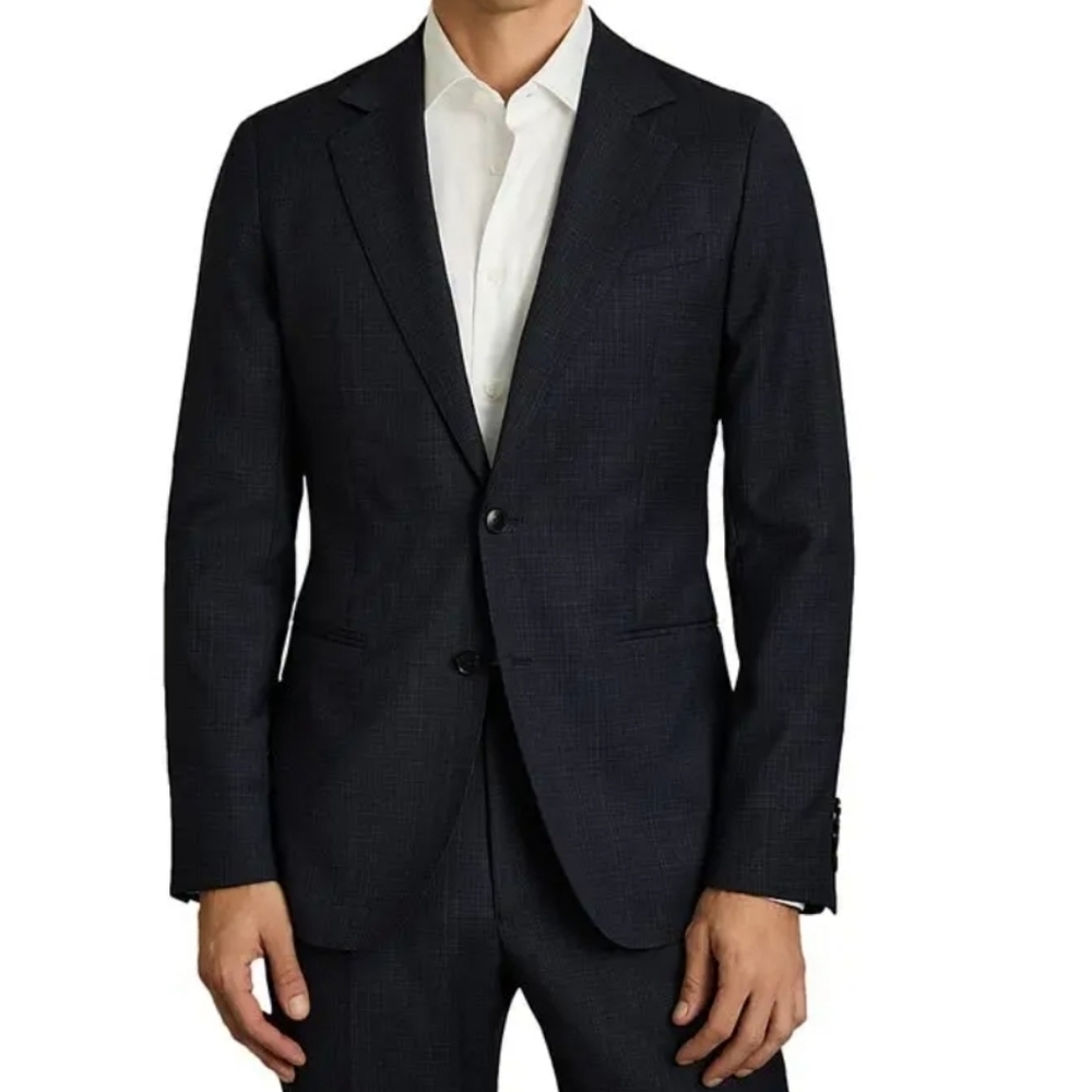 Reiss Men's Hatch Textured Single-Breasted Sport Coat, Size 44, Retail $515.00US